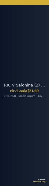 RIC V Salonina (2) 69 — CANOA