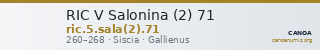 RIC V Salonina (2) 71 — CANOA