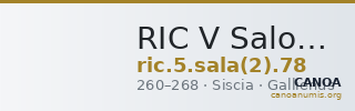 RIC V Salonina (2) 78 — CANOA