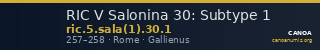 RIC V Salonina 30: Subtype 1 — CANOA