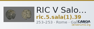 RIC V Salonina 39 — CANOA