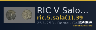 RIC V Salonina 39 — CANOA