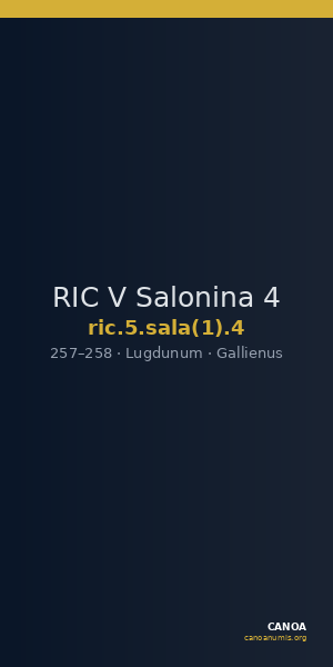 RIC V Salonina 4 — CANOA