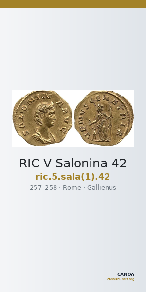 RIC V Salonina 42 — CANOA