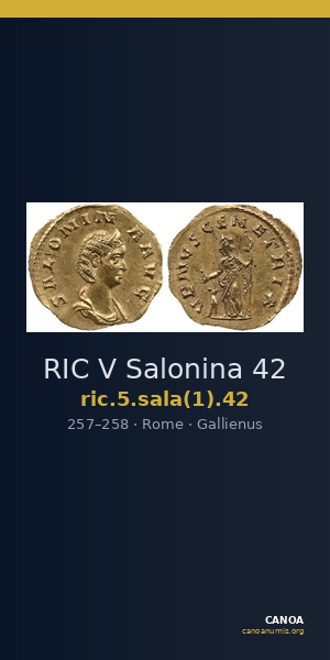 RIC V Salonina 42 — CANOA