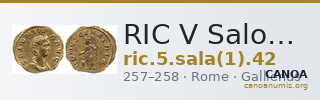RIC V Salonina 42 — CANOA