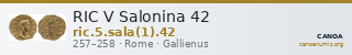 RIC V Salonina 42 — CANOA