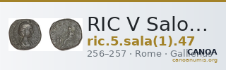 RIC V Salonina 47 — CANOA