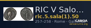 RIC V Salonina 50 — CANOA