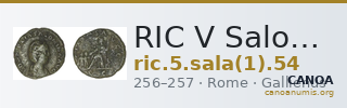 RIC V Salonina 54 — CANOA