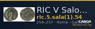 RIC V Salonina 54 — CANOA