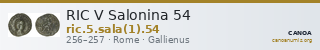 RIC V Salonina 54 — CANOA