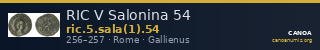 RIC V Salonina 54 — CANOA