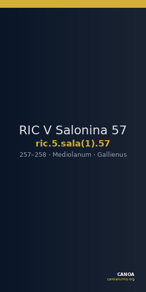 RIC V Salonina 57 — CANOA
