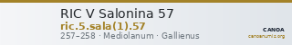 RIC V Salonina 57 — CANOA