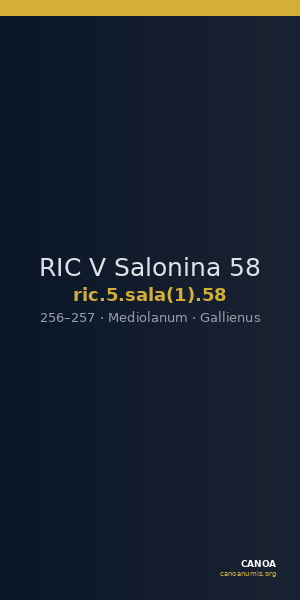 RIC V Salonina 58 — CANOA