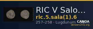 RIC V Salonina 6 — CANOA