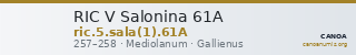 RIC V Salonina 61A — CANOA