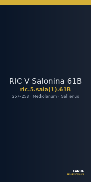 RIC V Salonina 61B — CANOA