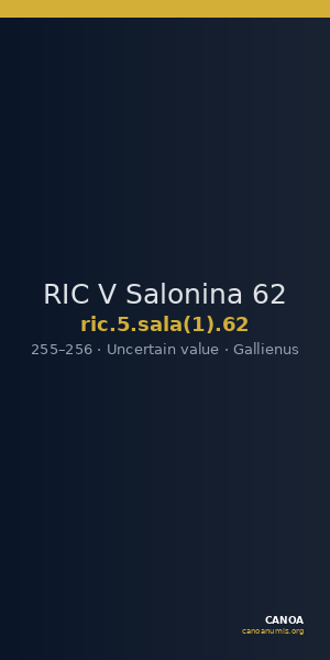 RIC V Salonina 62 — CANOA