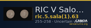 RIC V Salonina 63 — CANOA