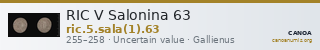 RIC V Salonina 63 — CANOA