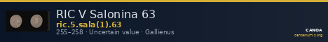 RIC V Salonina 63 — CANOA