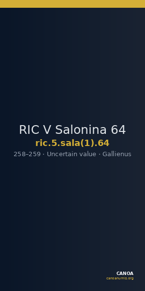 RIC V Salonina 64 — CANOA