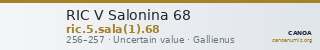 RIC V Salonina 68 — CANOA