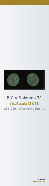 RIC V Salonina 71 — CANOA