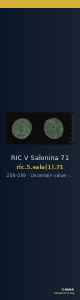 RIC V Salonina 71 — CANOA