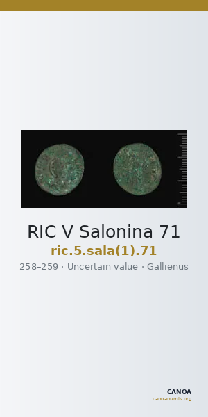 RIC V Salonina 71 — CANOA