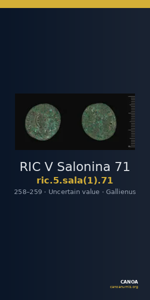 RIC V Salonina 71 — CANOA