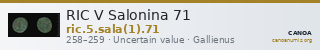 RIC V Salonina 71 — CANOA
