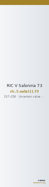 RIC V Salonina 73 — CANOA