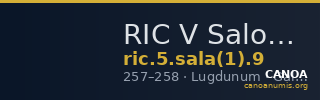 RIC V Salonina 9 — CANOA