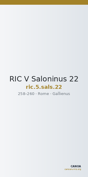 RIC V Saloninus 22 — CANOA