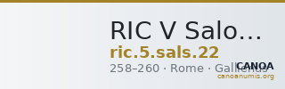 RIC V Saloninus 22 — CANOA
