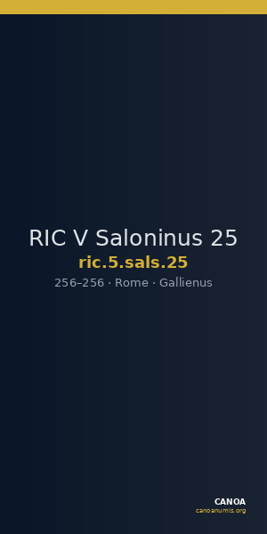 RIC V Saloninus 25 — CANOA