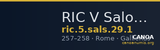 RIC V Saloninus 29: Subtype 1 — CANOA