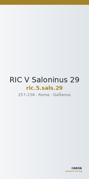 RIC V Saloninus 29 — CANOA