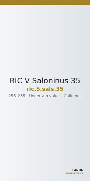 RIC V Saloninus 35 — CANOA