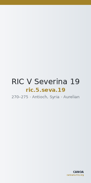 RIC V Severina 19 — CANOA