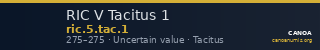 RIC V Tacitus 1 — CANOA