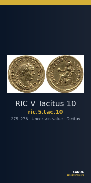 RIC V Tacitus 10 — CANOA