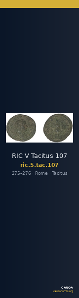 RIC V Tacitus 107 — CANOA