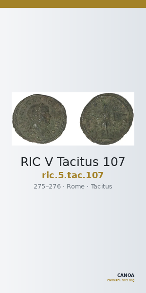 RIC V Tacitus 107 — CANOA