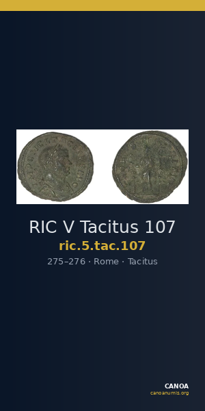 RIC V Tacitus 107 — CANOA