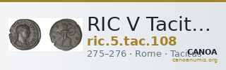 RIC V Tacitus 108 — CANOA