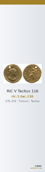 RIC V Tacitus 116 — CANOA